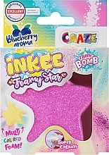 Badebombe Stern rosa - Craze Inkee Foamy Star Bath Bomb — Bild N1