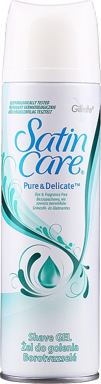 Rasiergel "Pure & Delicate" für empfindliche Haut - Gillette Satin Care Pure and Delicate Shave Gel for Woman