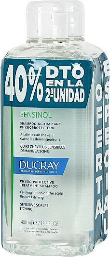 Set - Ducray Sensinol Protective Shampoo (shmp/2x400ml) — Bild N1
