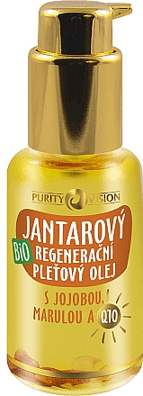 Regenerierendes Öl Bernstein - Purity Vision Organic Amber Deep Regenerating Facial Oil — Bild N1