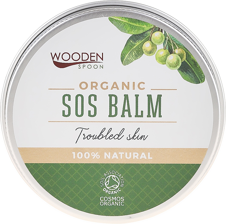 Bio SOS Körperbalsam mit Tamanu- und Lavendelöl - Wooden Spoon SOS Balm Trouble Skin — Bild N1