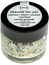 Düfte, Parfümerie und Kosmetik Lippenpeeling mit Reisöl und schwarzen Johannisbeersamen - La-Le Peeling Lip