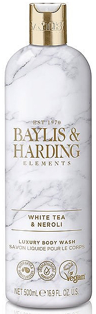 Luxuriöses Duschgel mit weißem Tee und Neroli - Baylis & Harding Elements White Tea & Neroli Luxury Body Wash — Bild N1