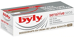 Düfte, Parfümerie und Kosmetik Fußcreme-Deodorant für empfindliche Haut - Byly Sensitive Silk Long Lasting 72h Deodorant Cream