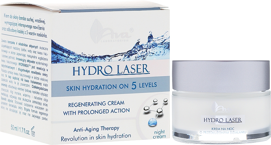 Regenerierende Anti-Aging Nachtcreme - Ava Laboratorium Hydro Laser Cream — Bild N1