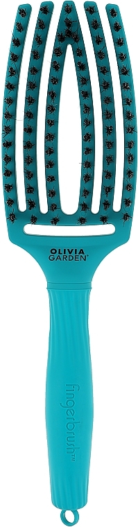 Haarbürste - Olivia Garden Finger Brush Combo Blue Lagoon — Bild N1