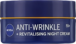Düfte, Parfümerie und Kosmetik Revitalisierende Anti-Falten Nachtcreme mit Avocadoöl, Panthenol und Kalzium 55+ - NIVEA Anti-Wrinkle Revitalizing Night Cream 55+