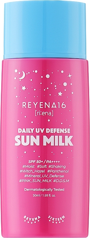 Sonnenschutzlotion für das Gesicht SPF50+ - Reyena16 Daily UV Defense Sun Milk SPF 50+ / PA++++ — Bild N1