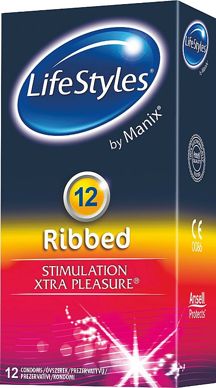 Kondome 12 St. - LifeStyles Ribbed — Bild N1