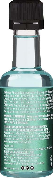 Clubman Pinaud Gent Gin - After Shave  — Bild N2