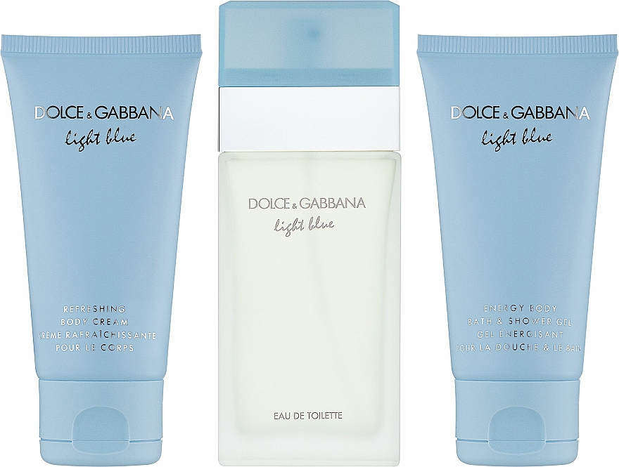 Dolce&Gabbana Light Blue - Duftset (Eau de Toilette 50ml + Körperlotion 50ml + Duschgel 50ml) — Bild N3