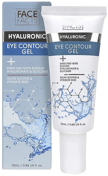 Hyaluron-Feuchtigkeitsgel für die Augenkontur - Face Facts Hyaluronic Hydrating Eye Contour Gel — Bild N1
