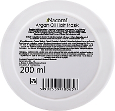 Regenerierende Haarmaske mit Arganöl - Nacomi Natural With Moroccan Argan Oil Hair Mask — Bild N2
