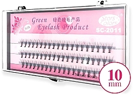 Düfte, Parfümerie und Kosmetik Wimpernbüschel C 10 mm - Clavier Pink Silk Green Eyelash