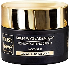 Düfte, Parfümerie und Kosmetik Glättende Nachtcreme mit 24 Karat Gold und Kaviar - MustHave Prestige Skin Smoothing Cream