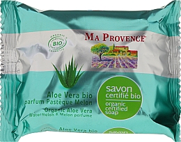 Bio Aloe Vera Körperseife mit Wassermelonen- und Melonenduft - Ma Provence Organic Soap — Bild N1