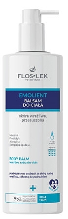 Balsam für trockene und empfindliche Haut - Floslek Emolient Body Balm For Sensitive Extra Dry Skin  — Bild N1