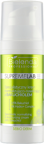 Normalisierende und feuchtigkeitsspendende Gesichtscreme mit Bakuchiol - Bielenda Professional Supremelab Sebio Derm — Bild N1
