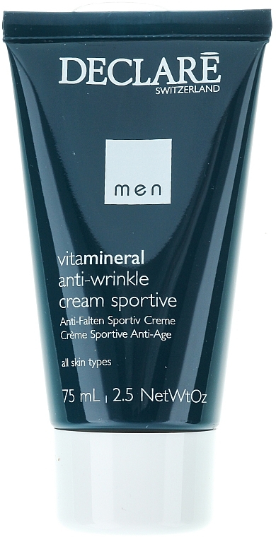 Anti-Falten Gesichtscreme mit Mineralien und Vitaminen - Declare Men Vitamineral Anti-Wrinkle Cream Sportive
