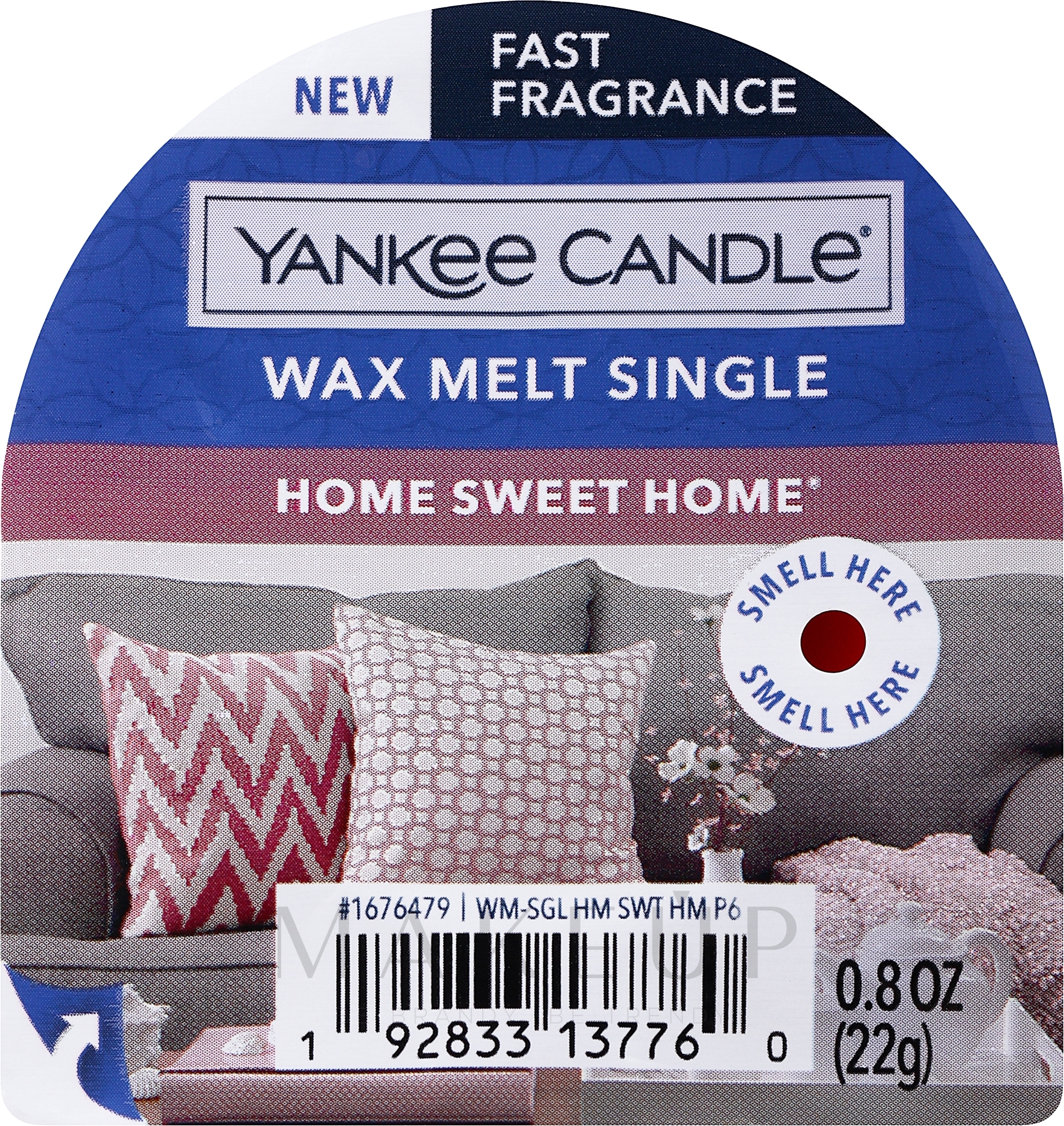 Duftwachs - Yankee Candle Home Sweet Home Wax Melt Single — Bild 22 g