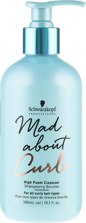 Feuchtigkeitsspendendes Shampoo für lockiges Haar - Schwarzkopf Professional Mad About Curls High Foam Cleanser Shampoo