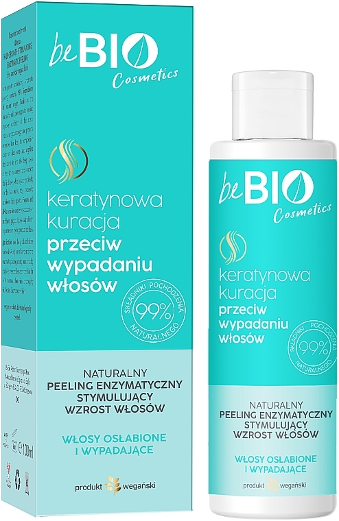 Natürliches Enzympeeling zur Stimulierung des Haarwachstums - BeBio Natural Peeling — Bild N1