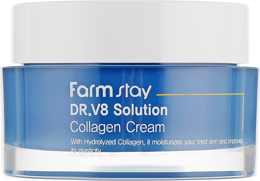 Anti-Falten-Gesichtscreme mit Kollagen mit aufhellender Wirkung - FarmStay DR.V8 Solution Collagen Cream — Bild N3