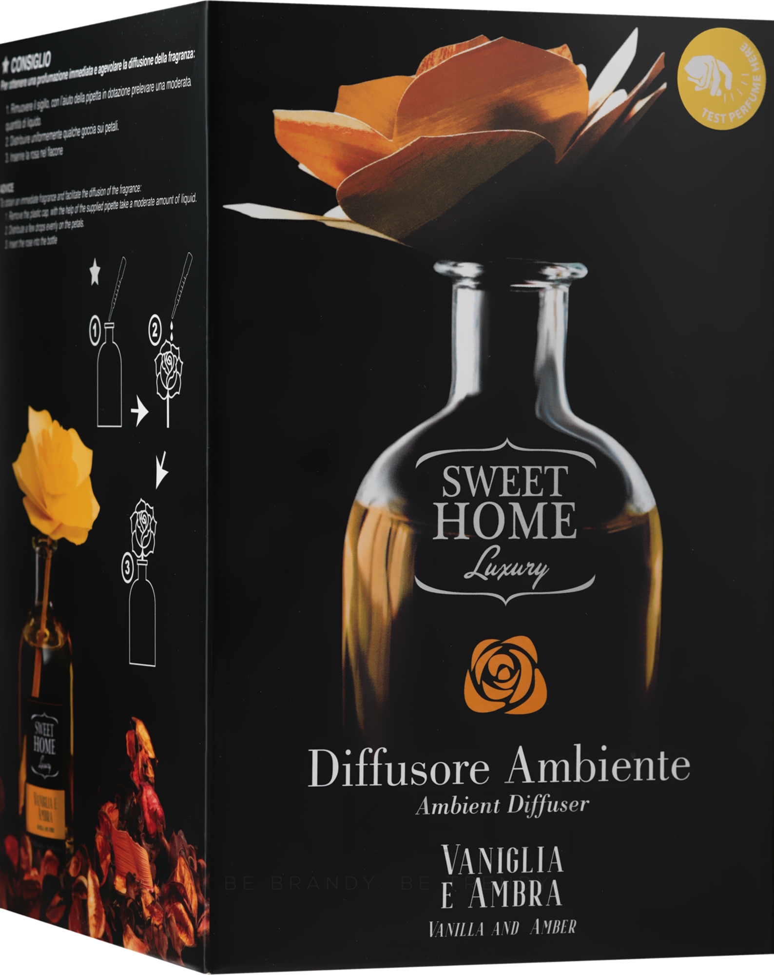 Raumerfrischer Vanille und Bernstein - Sweet Home Collection Luxury Profumatore Ambiente Vaniglia E Ambra — Bild 250 ml