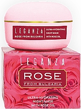 Düfte, Parfümerie und Kosmetik Ultra-feuchtigkeitsspendende Nachtmaske mit Rosenöl - Leganza Rose Ultra-Hydrating Night Mask