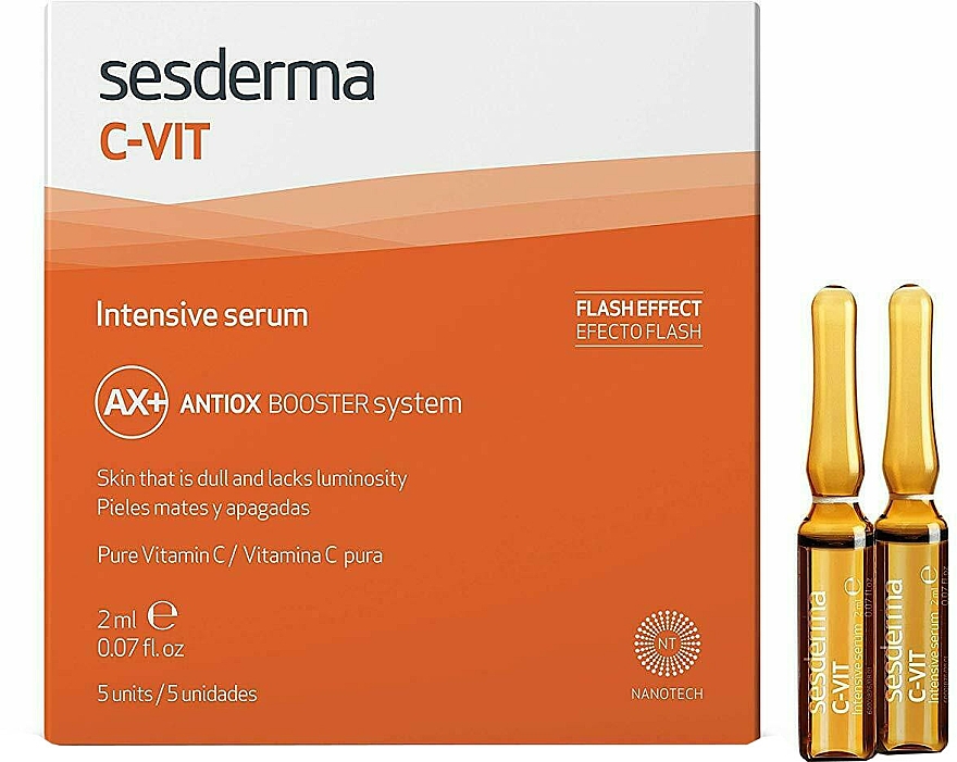 Intensives Gesichtsserum in Ampullen mit 12% reinem Vitamin C - SesDerma Laboratories C-Vit Intensive Serum — Bild N3
