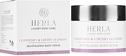 Revitalisierendes Körperpeeling mit Moosbeere und Kirschblüte - Herla Luxury Body Care Cranberry & Cherry Blossom Revitalizing Body Scrub — Bild N1