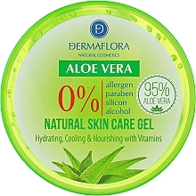 Gel mit Aloe Vera - Dermaflora 0% Aloe Vera Natural Skin Care Gel — Bild N2