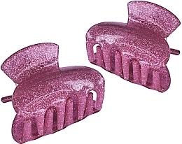 Haarspangen-Set 2 St. rosa mit Glitzer - Lolita Accessories — Bild N1