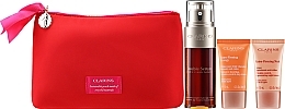 Gesichtspflegeset - Clarins VP Double Serum & Extra-Firming (Gesichtsserum 50ml + Gesichtscreme 2x15ml + Kosmetiktasche) — Bild N2