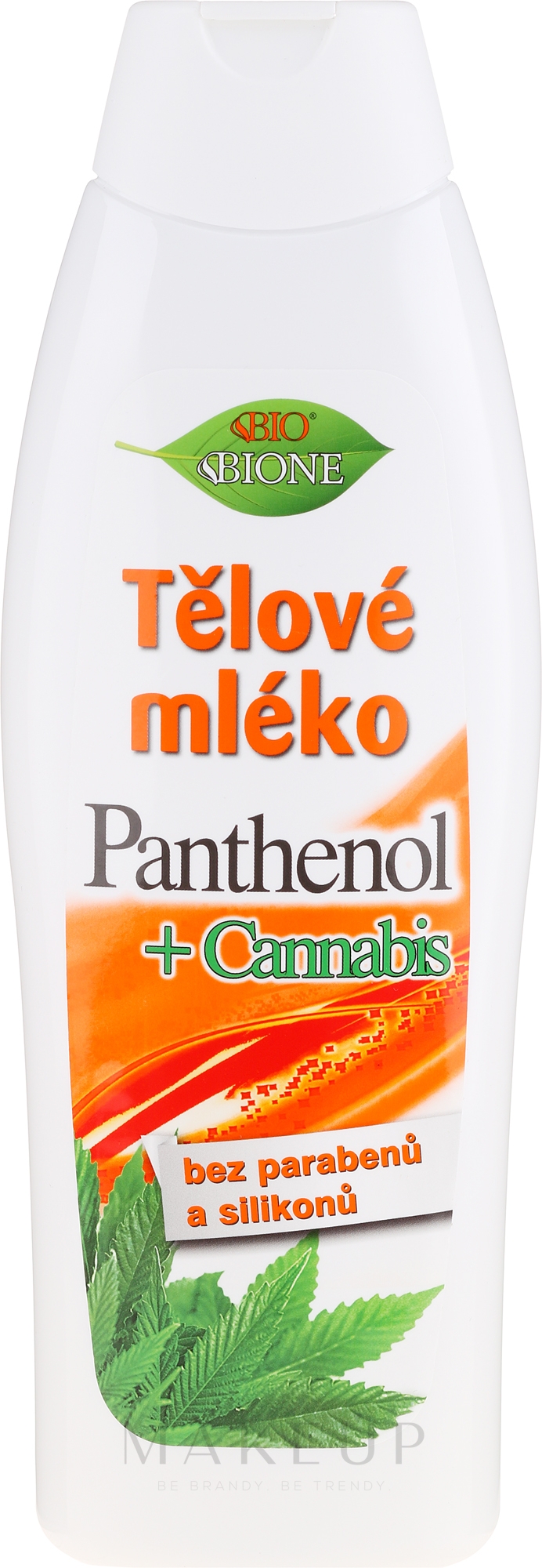 Körperlotion mit Panthenol und Hanf - Bione Cosmetics Pantenol + Cannabis Body Lotion — Bild 500 ml