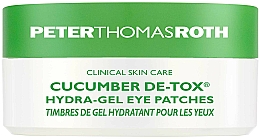 Düfte, Parfümerie und Kosmetik Hydrogel-Augenpatches mit Gurkenextrakt - Peter Thomas Roth Cucumber De-Tox Hydra-Gel Eye Patches