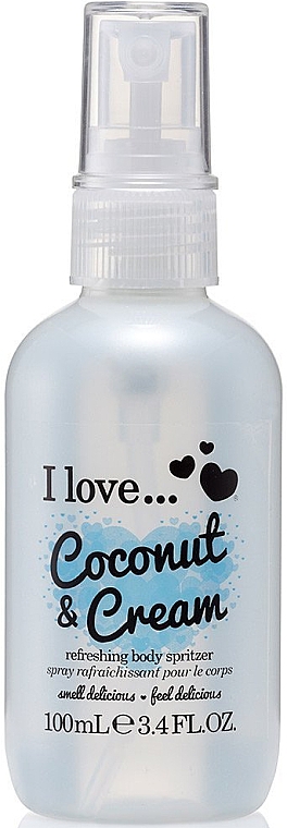 Erfrischendes Körperspray Coconut & Cream - I Love...Coconut & Cream Refreshing Body Spritzer — Bild N1