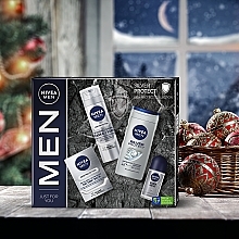 NIVEA MEN Silver Protect (Rasierschaum 200ml + After Shave Balsam 100ml + Deo Roll-on 50ml + Duschgel 250ml) - Körperpflegeset — Bild N3