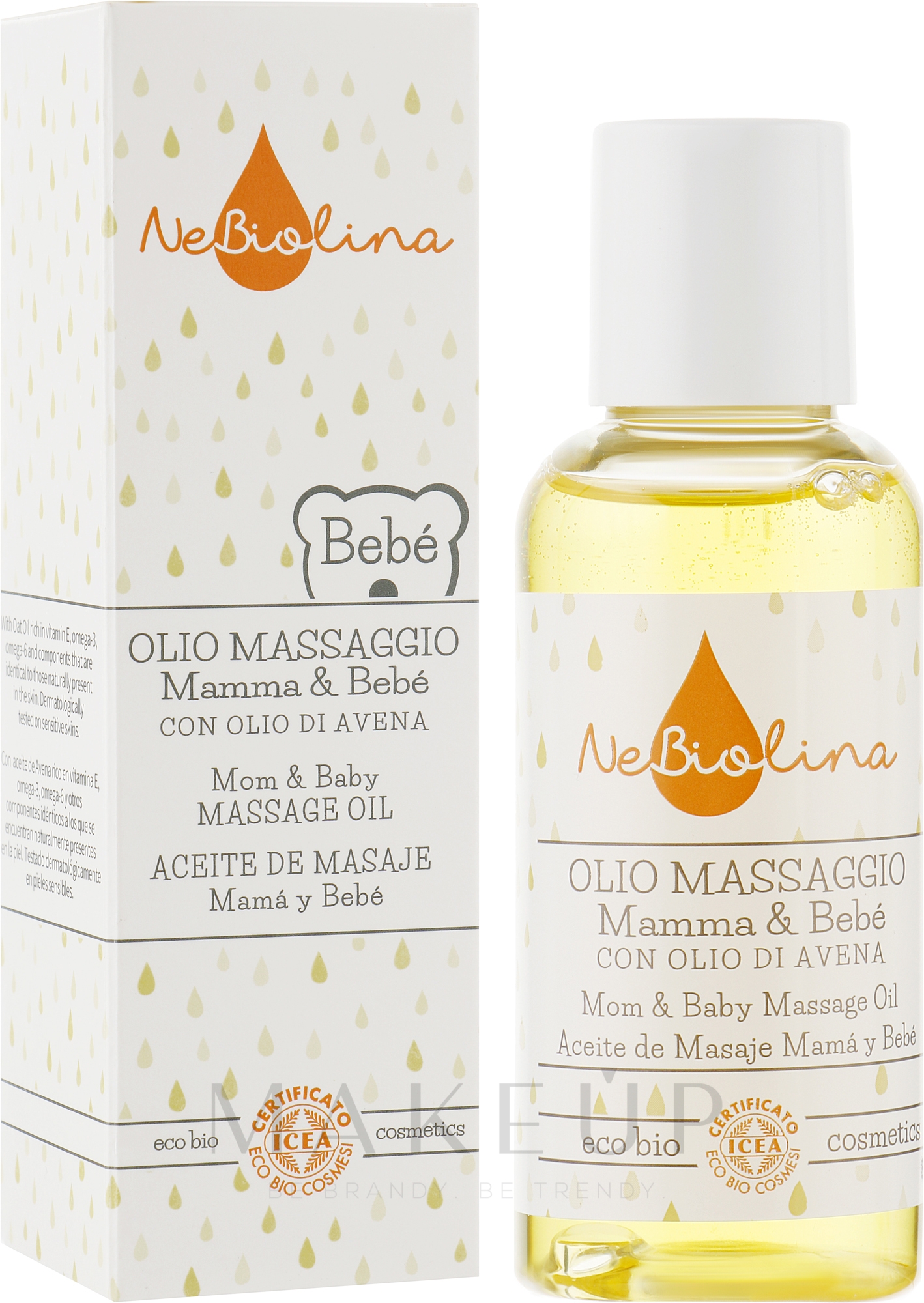 Pflegendes Massageöl für Mamas und Babys - NeBiolina Baby Mom & Baby Massage Oil — Bild 100 ml