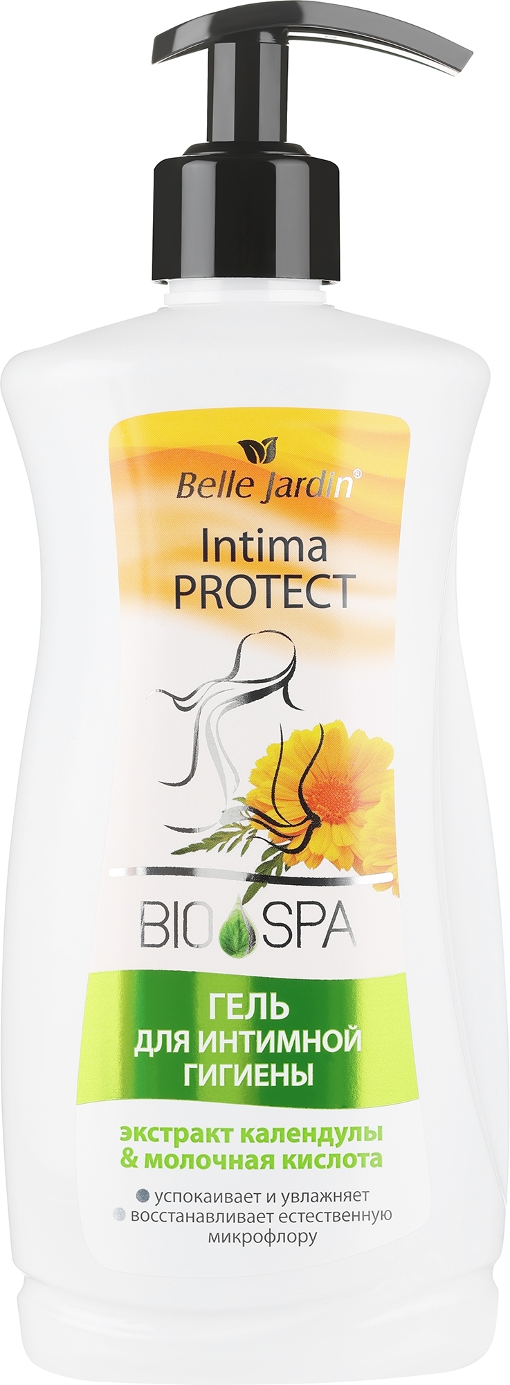 Gel für die Intimpflege mit Calendula-Extrakt und Milchsäure - Belle Jardin Intima Protect Bio Spa — Bild 500 ml