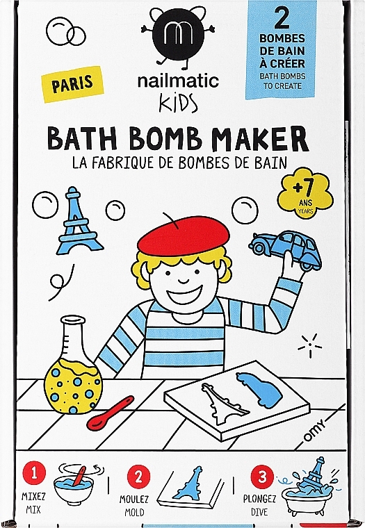 Set Mach es Selbst - Nailmatic DIY Kit Paris Bath Bomb Maker  — Bild N1