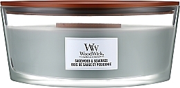 Duftkerze - WoodWick Sagewood & Seagrass Candle — Bild N2