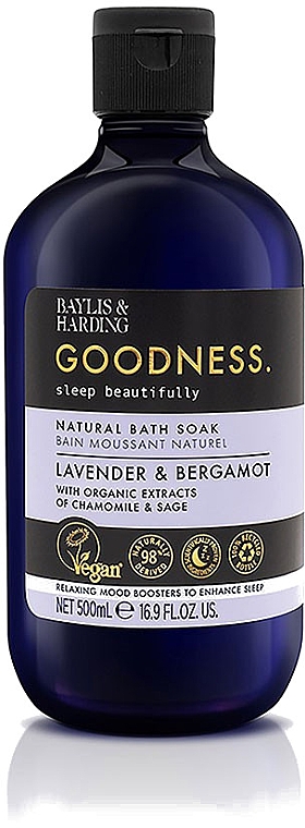 Beruhigendes Badeprodukt - Baylis & Harding Goodness Sleep Bath Soak Lavender&Bergamot — Bild N1