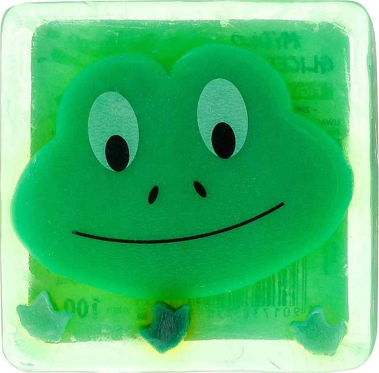 Glycerinseife für Kinder mit grünem Apfelduft Frosch - Chlapu Chlap Glycerine Soap — Bild N1
