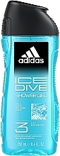Düfte, Parfümerie und Kosmetik Duschgel - Adidas Ice Dive Body, Hair and Face Shower Gel