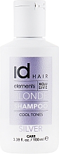 Shampoo für aufgehelltes und blondes Haar - idHair Elements XCLS Blonde Silver Shampoo — Bild N3