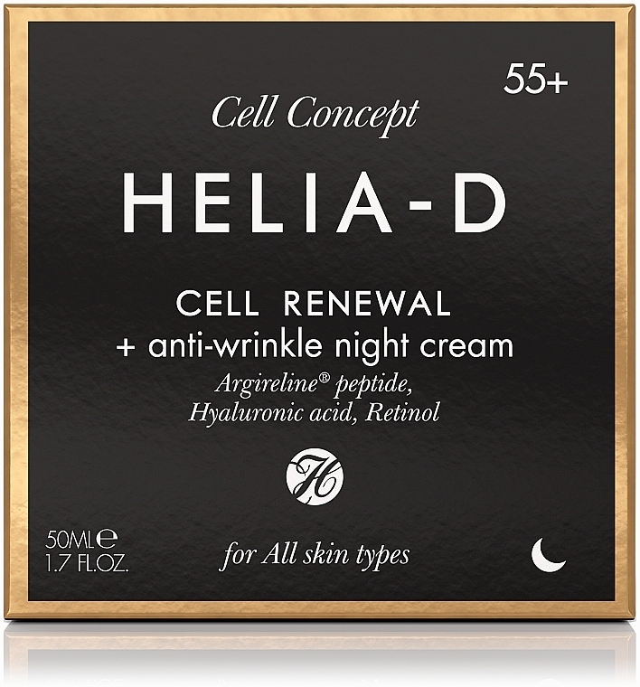 Anti-Falten Nachtcreme für das Gesicht 55+ - Helia-D Cell Concept Cream — Bild N3
