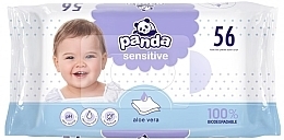 Bella Baby	 - Feuchttücher mit Aloe vera Panda Sensitive 56 St.  — Bild N1