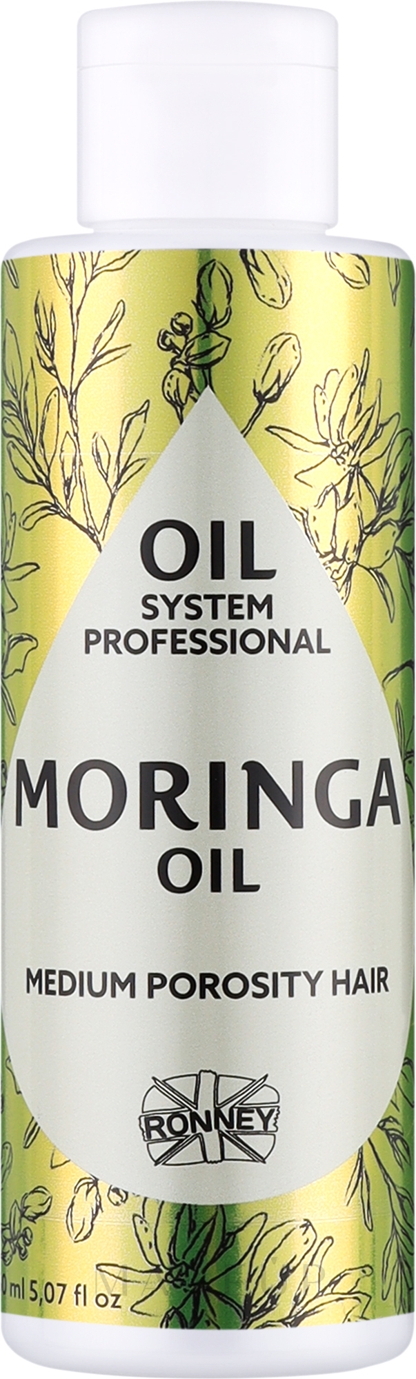 Öl für mittelporöses Haar mit Moringaöl - Ronney Professional Oil System Medium Porosity Hair Moringa Oil — Bild 150 ml