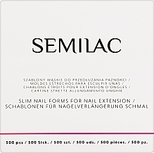 Schablonen für Nagelverlängerung - Semilac Semi Hardi Shaper Slim — Bild N1